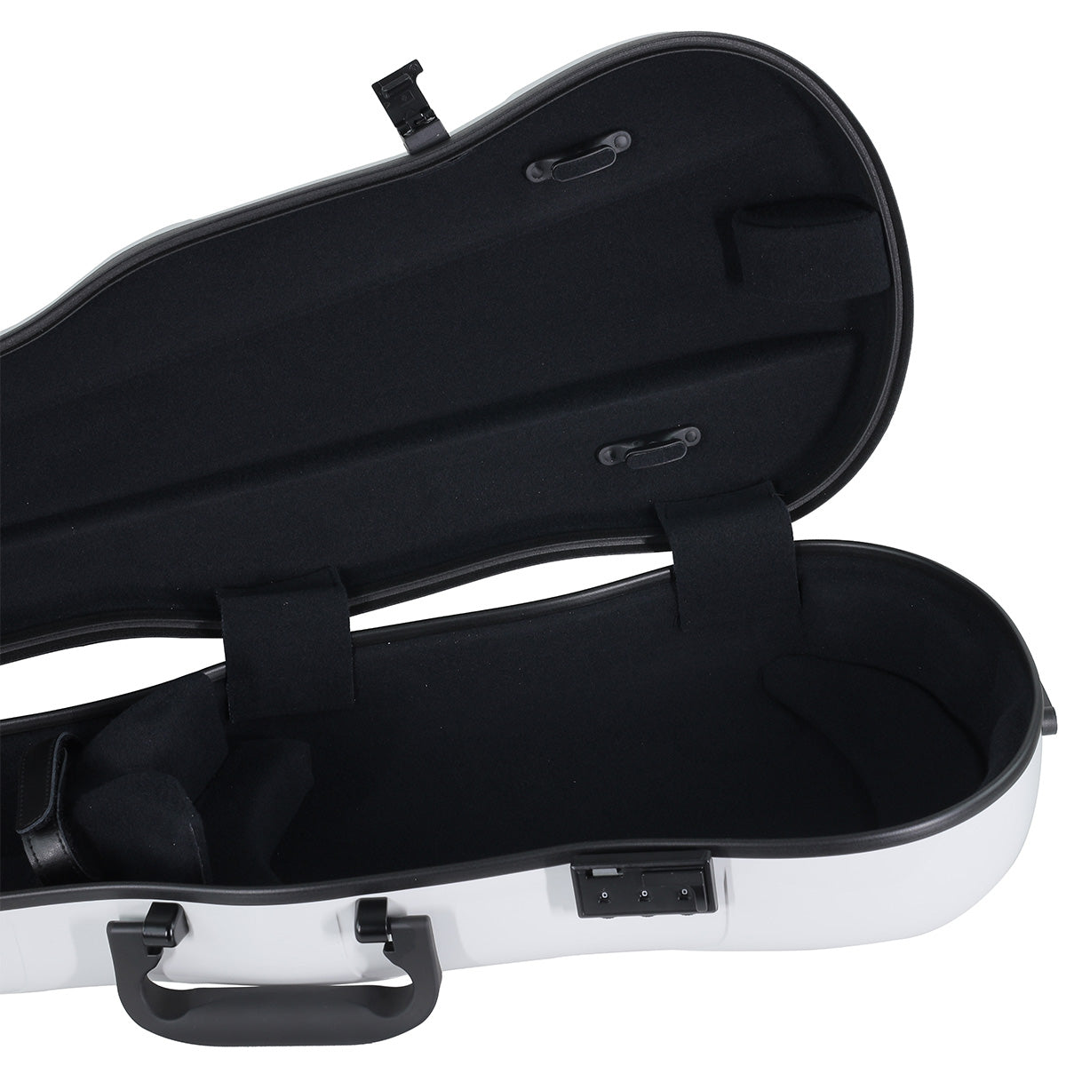 GEWA Air 1.7 Shaped Violin Case with Subway Handle White Gloss 4/4