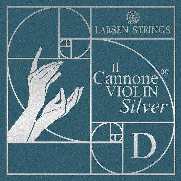 Larsen Il Cannone Silver Violin D String 4/4