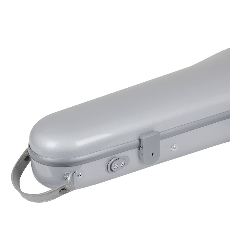 JML Carbon Fibre 1.5 Shaped Violin Case Silver 4/4