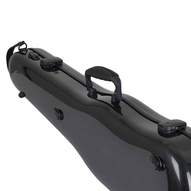 JML Carbon Fibre 1.5 Shaped Violin Case Black 4/4