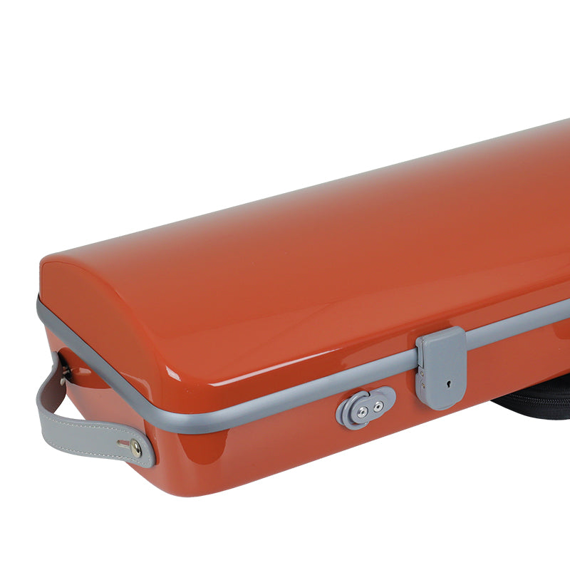 JML Carbon Fibre 1.8 Oblong Violin Case Flora Orange 4/4
