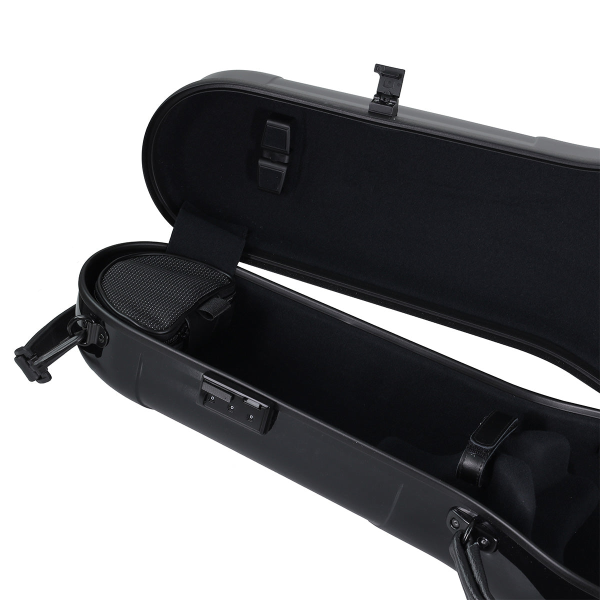 GEWA Air 2.0 Shaped Adjustable Viola Case with Subway Handle Black Gloss 13"-17"
