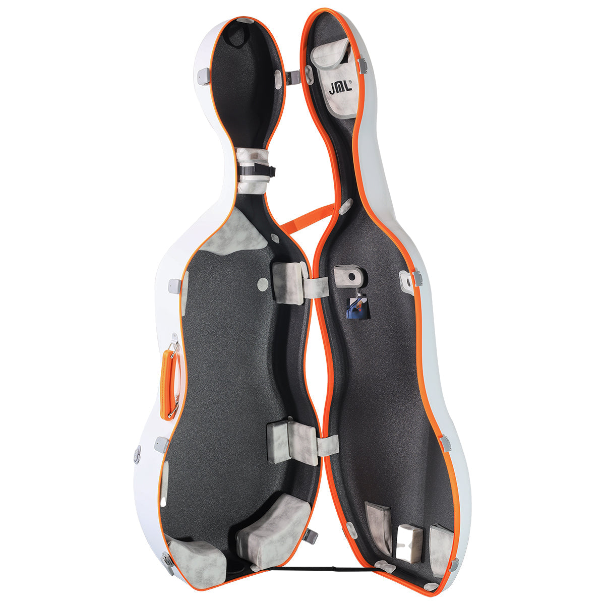 JML CL-6 Carbon Luxe 2.9 Cello Case White 4/4