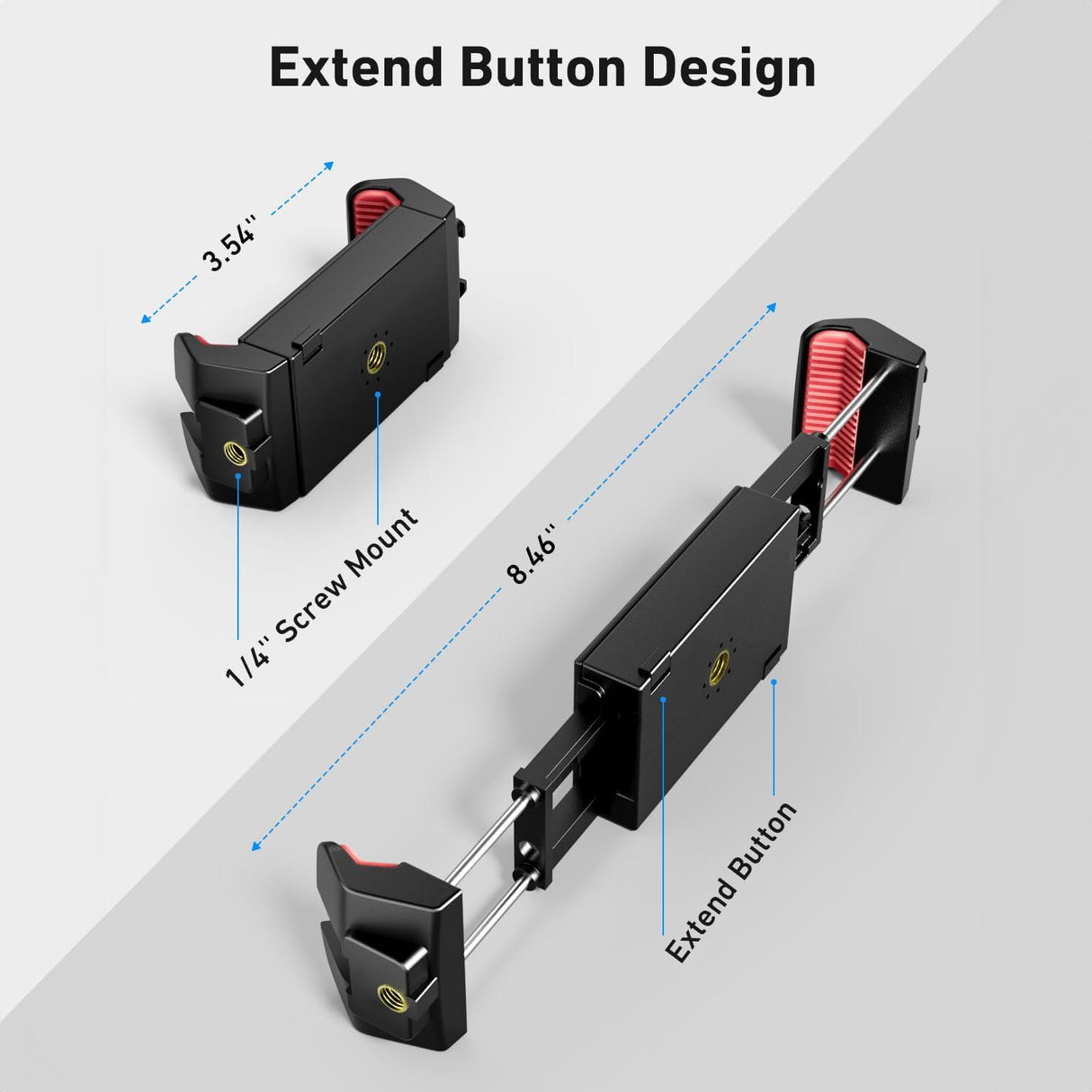 Music Stand Accessory - KraftGeek Bravo Phone/Tablet Mount, Black