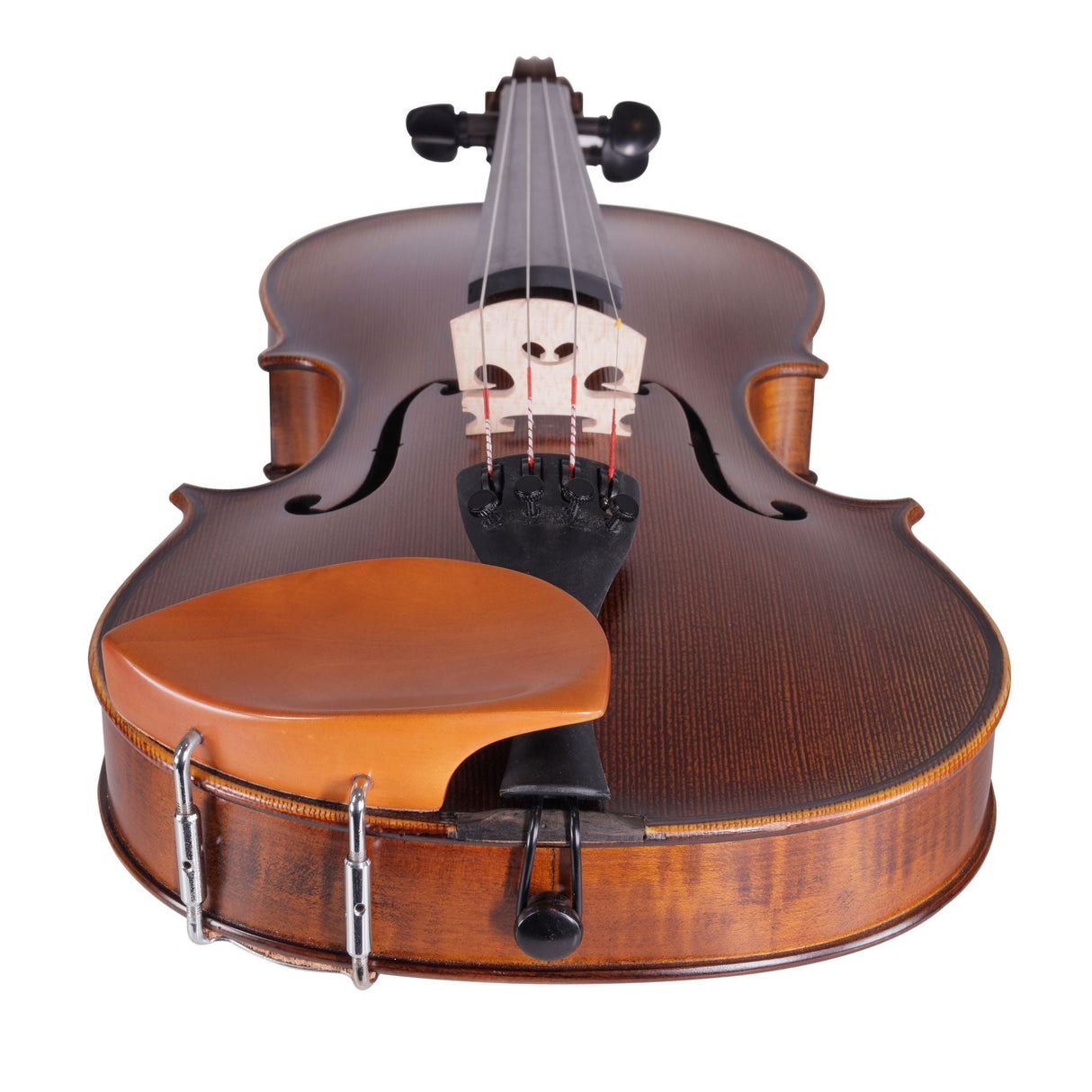 Violin Chinrest - Kreisler Tekka Boxwood Chrome Fittings