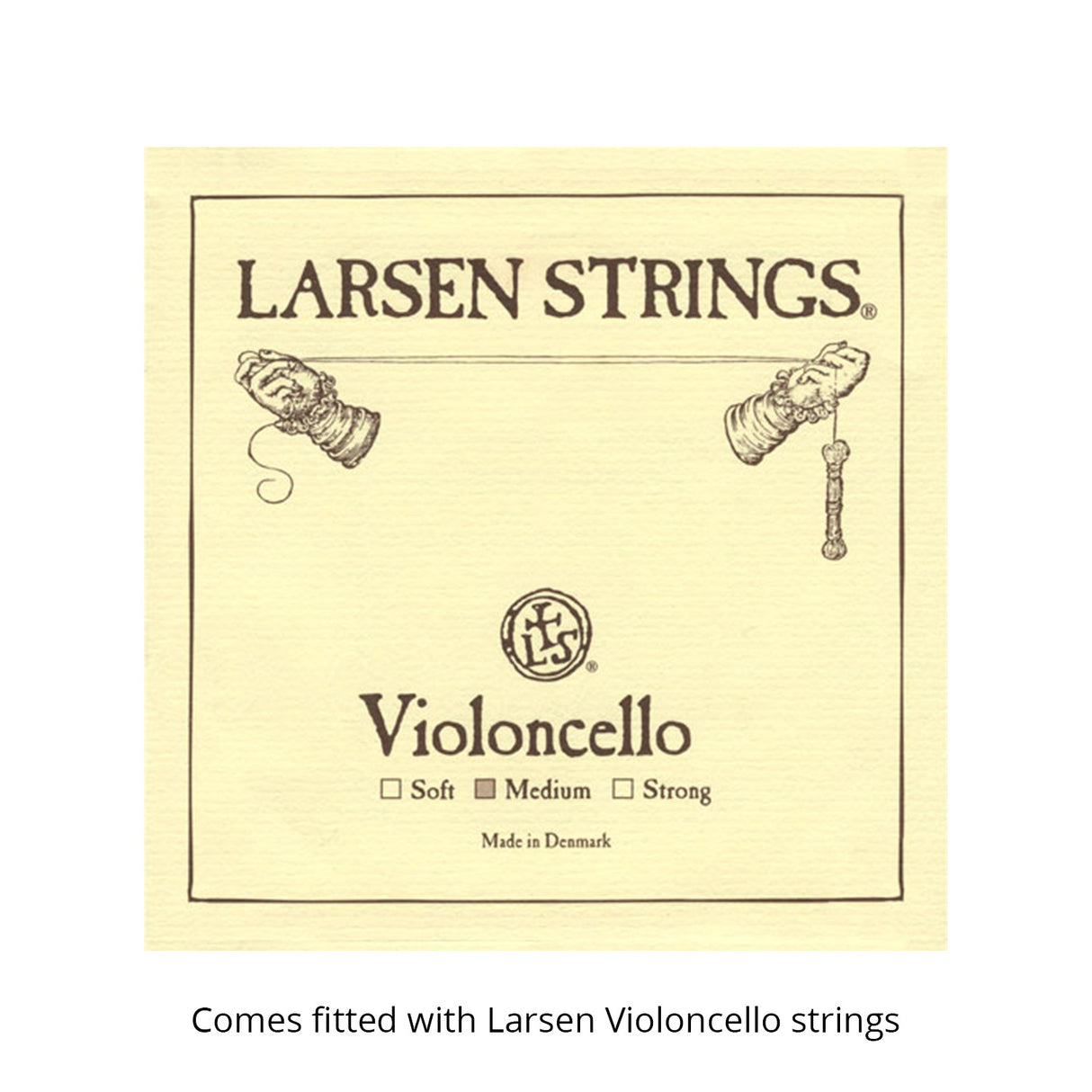 Kreisler #130 Beginner Cello Outfit 7/8 with Larsen Strings