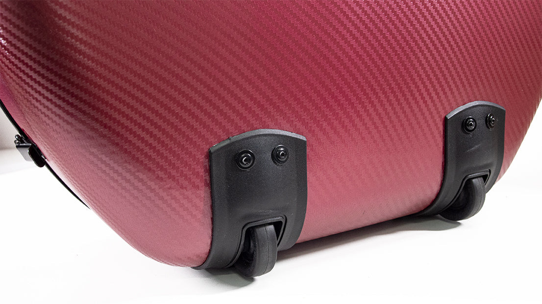 GEWA Pure Polycarbonate 4.8 Cello Case with Wheels Red