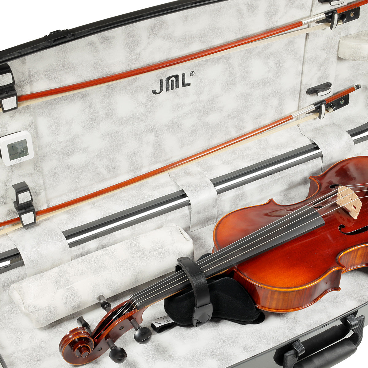 JML Carbon Fibre Adjustable 2.3 Oblong Viola Case Black 15-16.5"
