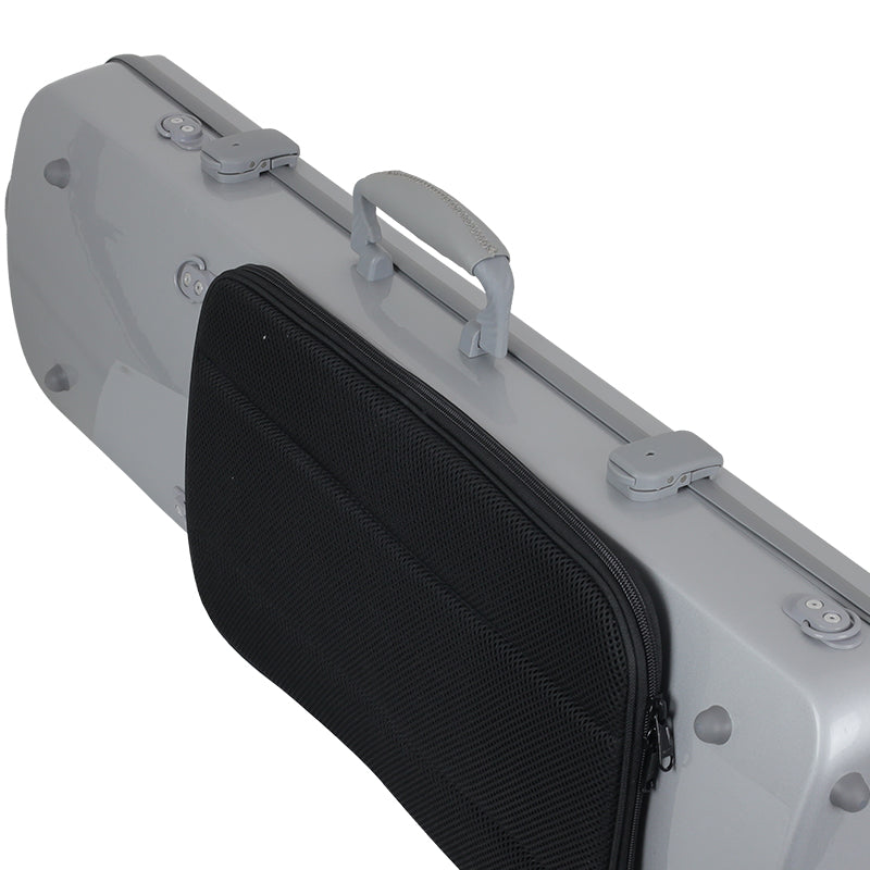 JML Carbon Fibre 1.8 Oblong Violin Case Silver 4/4