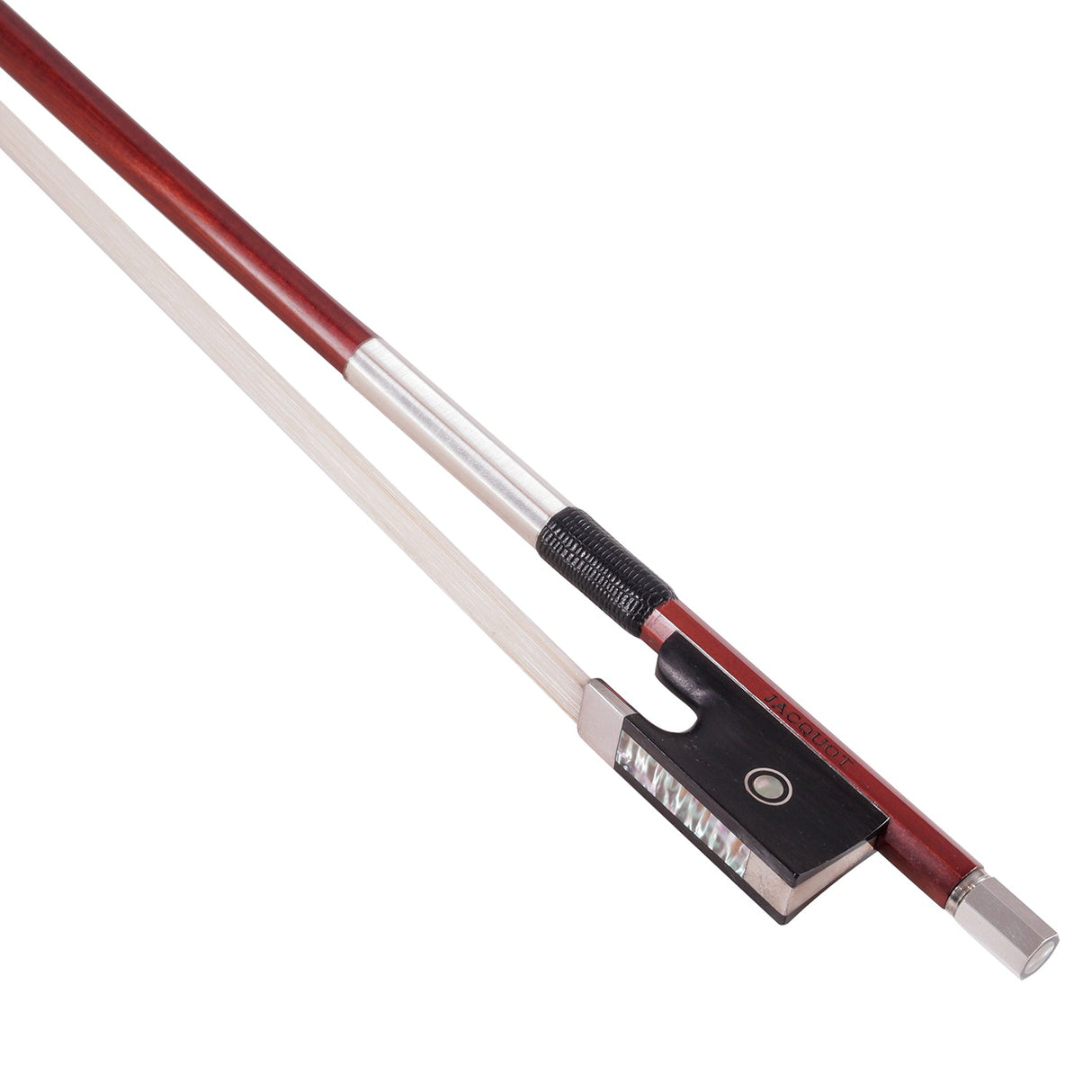 Jacquot Pernambucco Silver Mounted Violin Bow with Parisian Eye