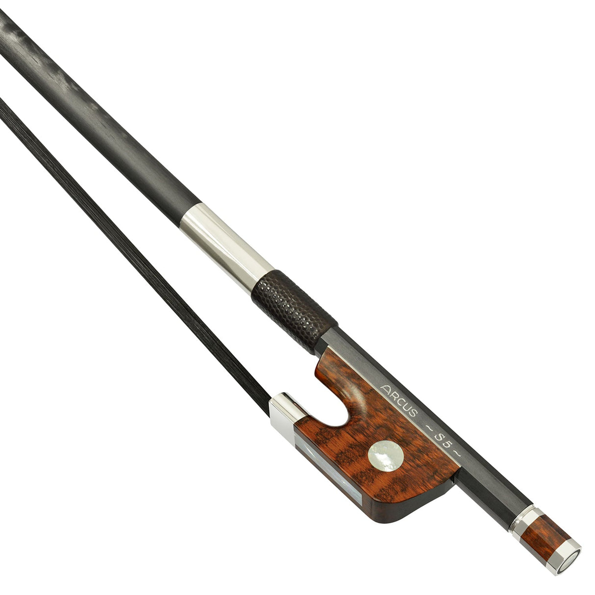 Arcus S5 Silver 935 French Style Round Double Bass Bow