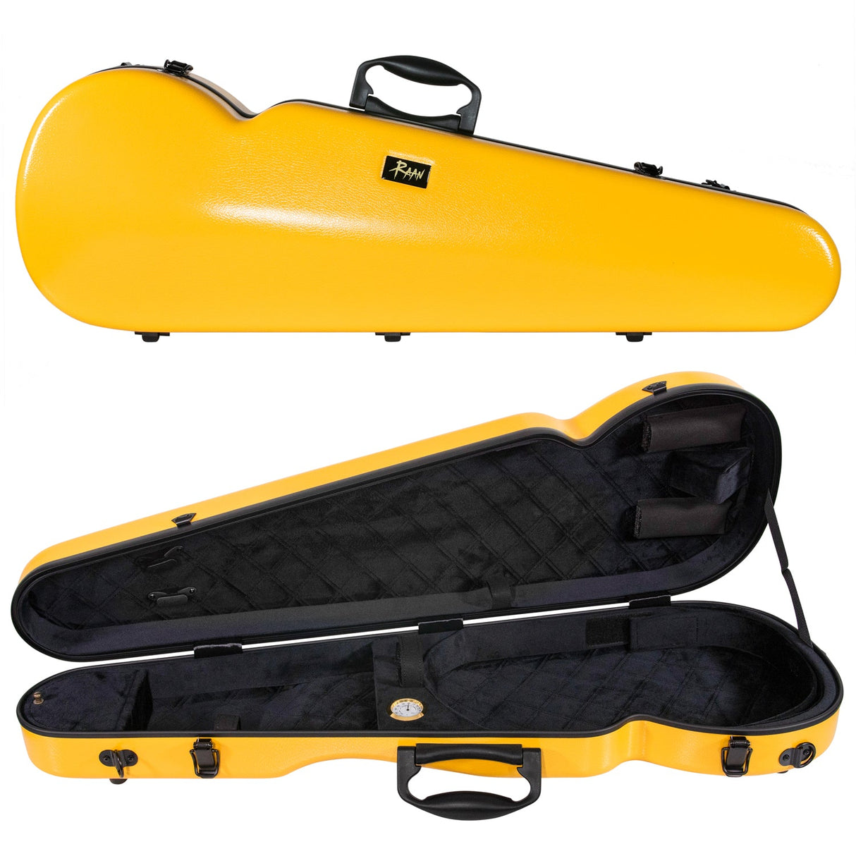 RAAN Shaped Violin Case Sunflower Yellow 1/2-1/4