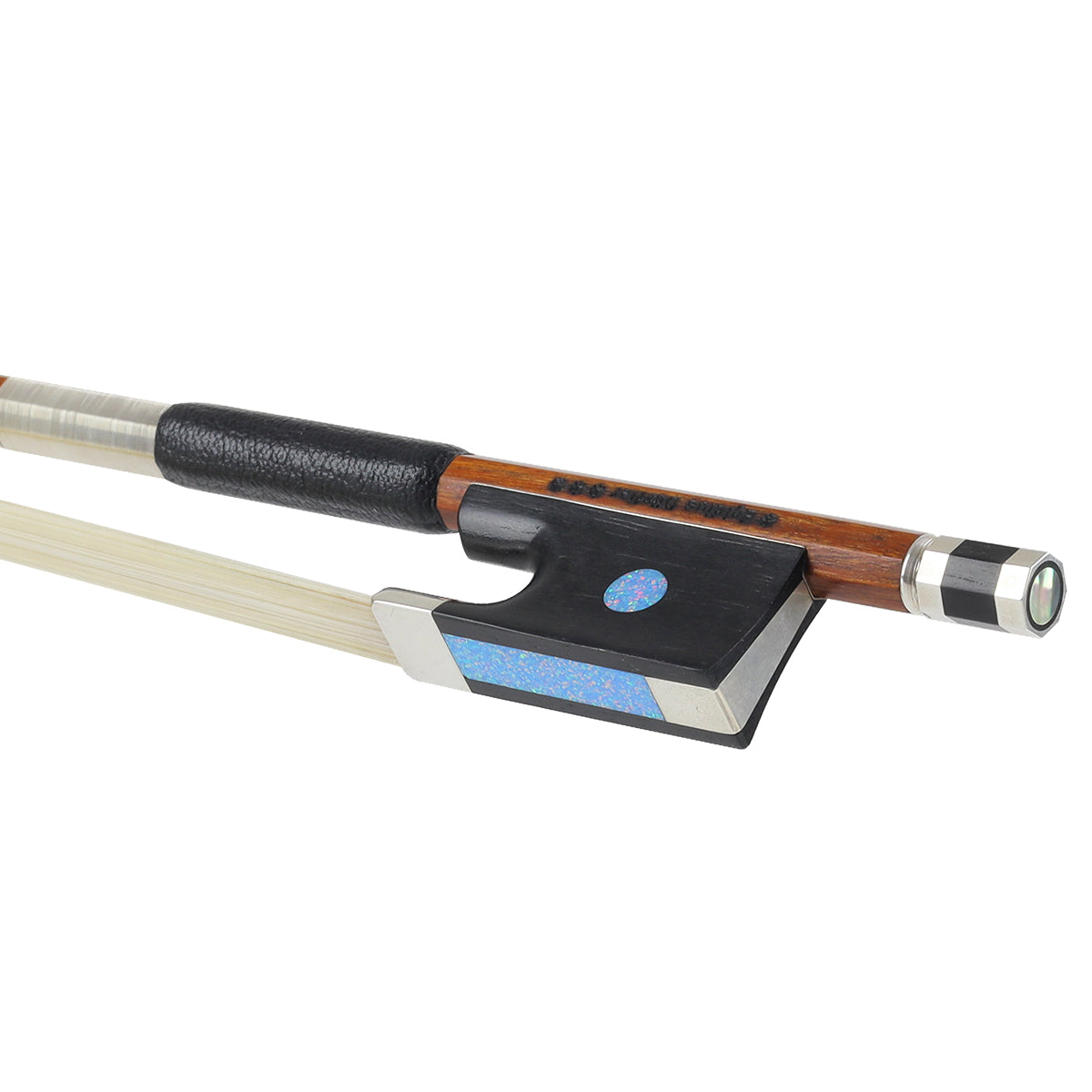 *Egidius Dörfler*** Pernambuco Octagonal Violin Bow with Sparkle Slide & Eye