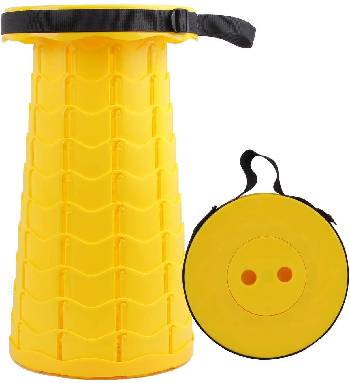 Cello Stool - Kreisler Round Plastic Adjustable 6.5-44.5cm, Yellow