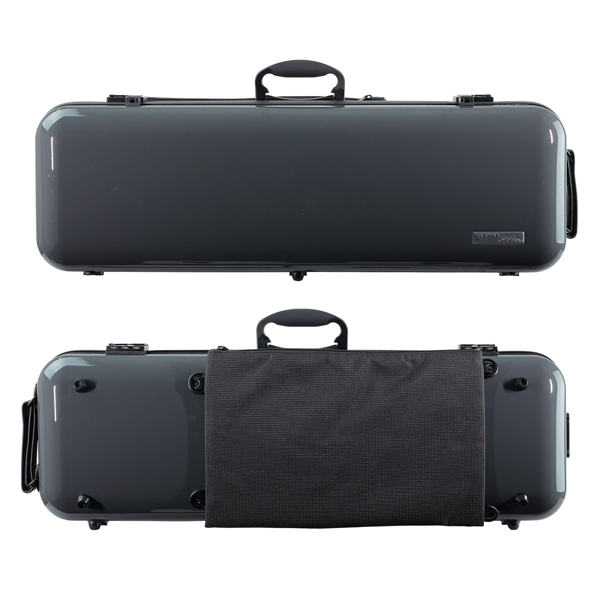 GEWA Air 2.1 Oblong Violin Case with Subway Handle Grey Gloss 4/4