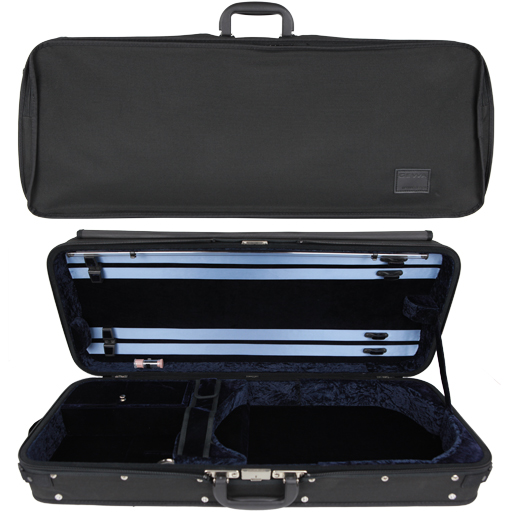 Viola Case - GEWA Liuteria Concerto Oblong Black/Blue - Special Order Only
