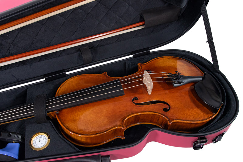 RAAN Shaped Violin Case Barbie Pink 1/2-1/4