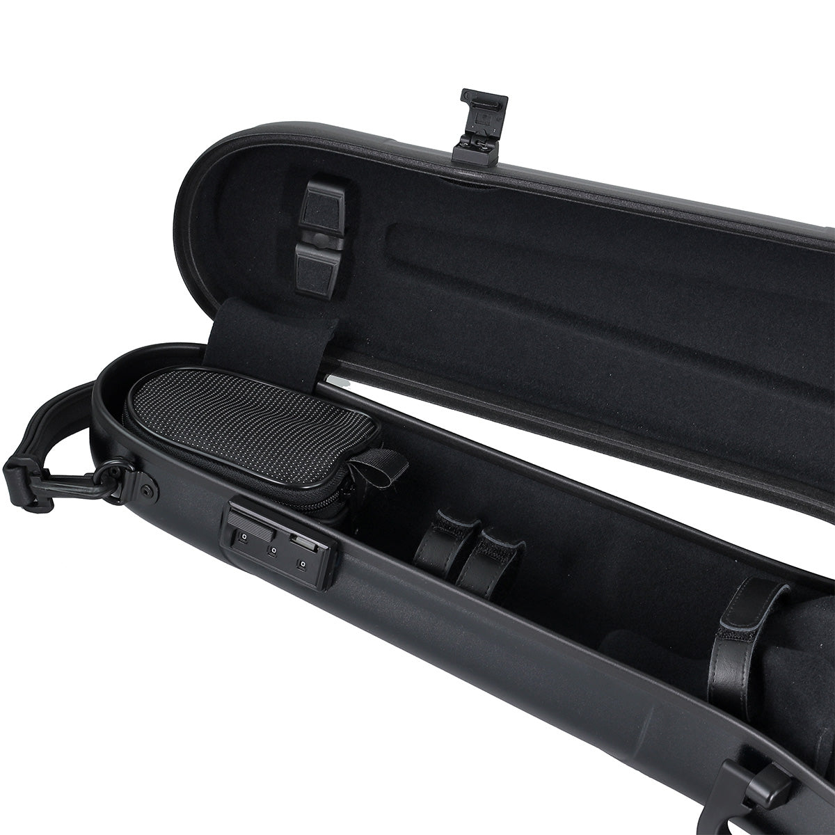 GEWA Air 1.7 Shaped Violin Case with Subway Handle Black Matte 4/4
