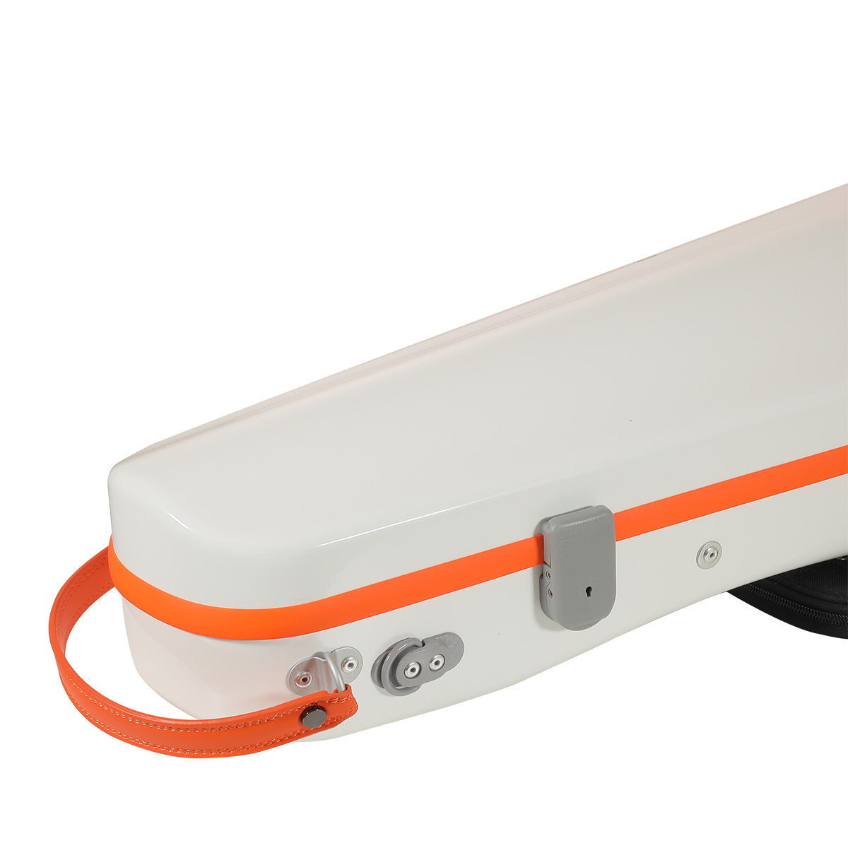 JML Carbon Fibre Adjustable 1.7 Arrow Viola Case White/Orange 15-16.5"