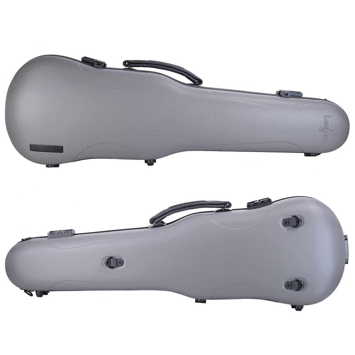 GEWA Luthier Shaped Violin Case Grey with Subway Handle