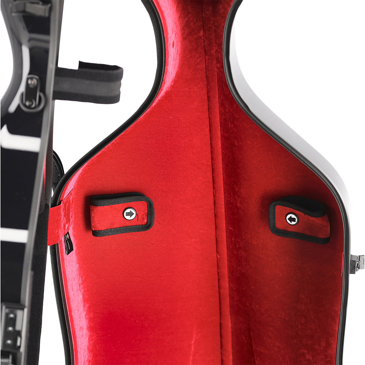 GEWA Air 3.9 Cello Case Black Gloss with Red Interior