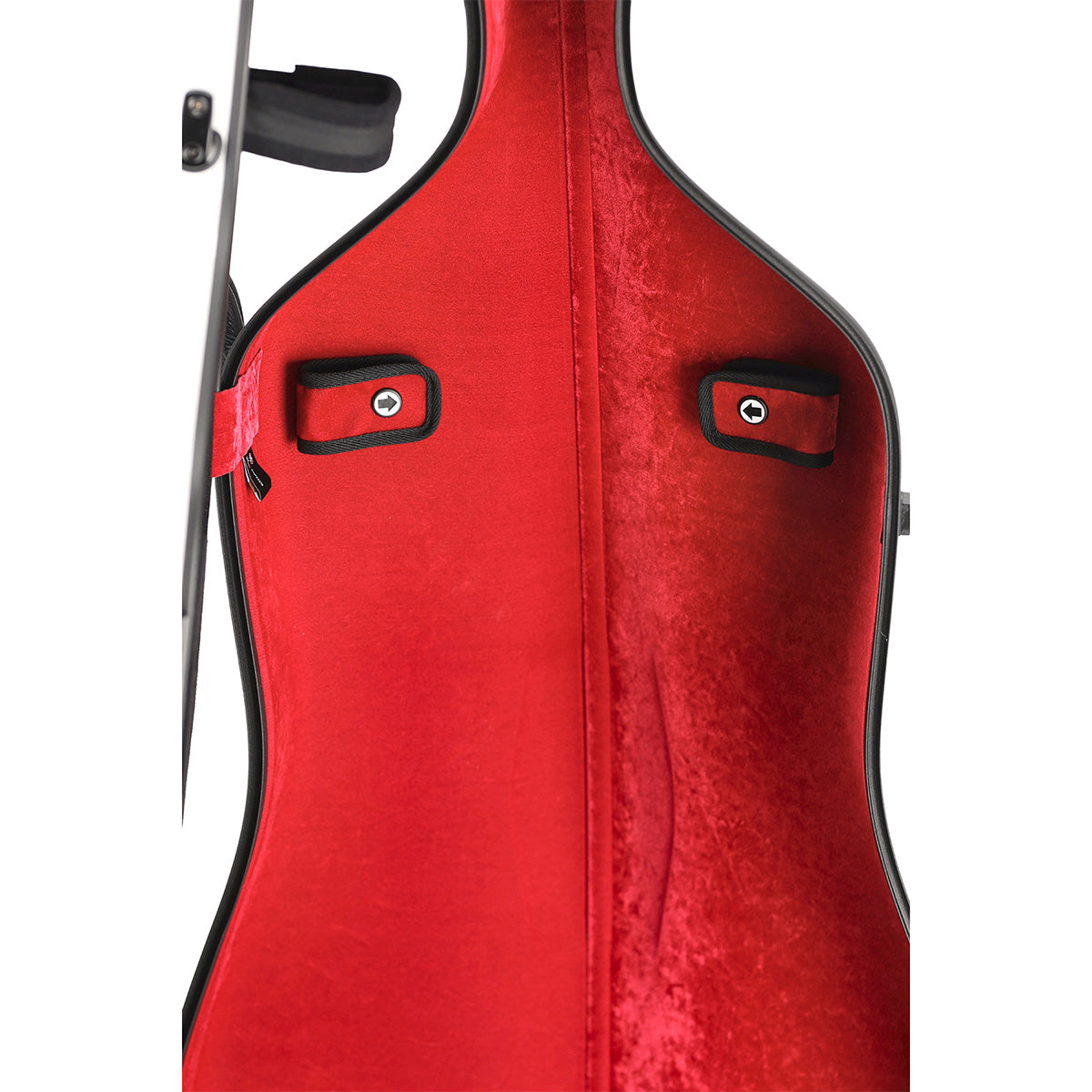 GEWA Air 3.9 Cello Case White Gloss with Red Interior