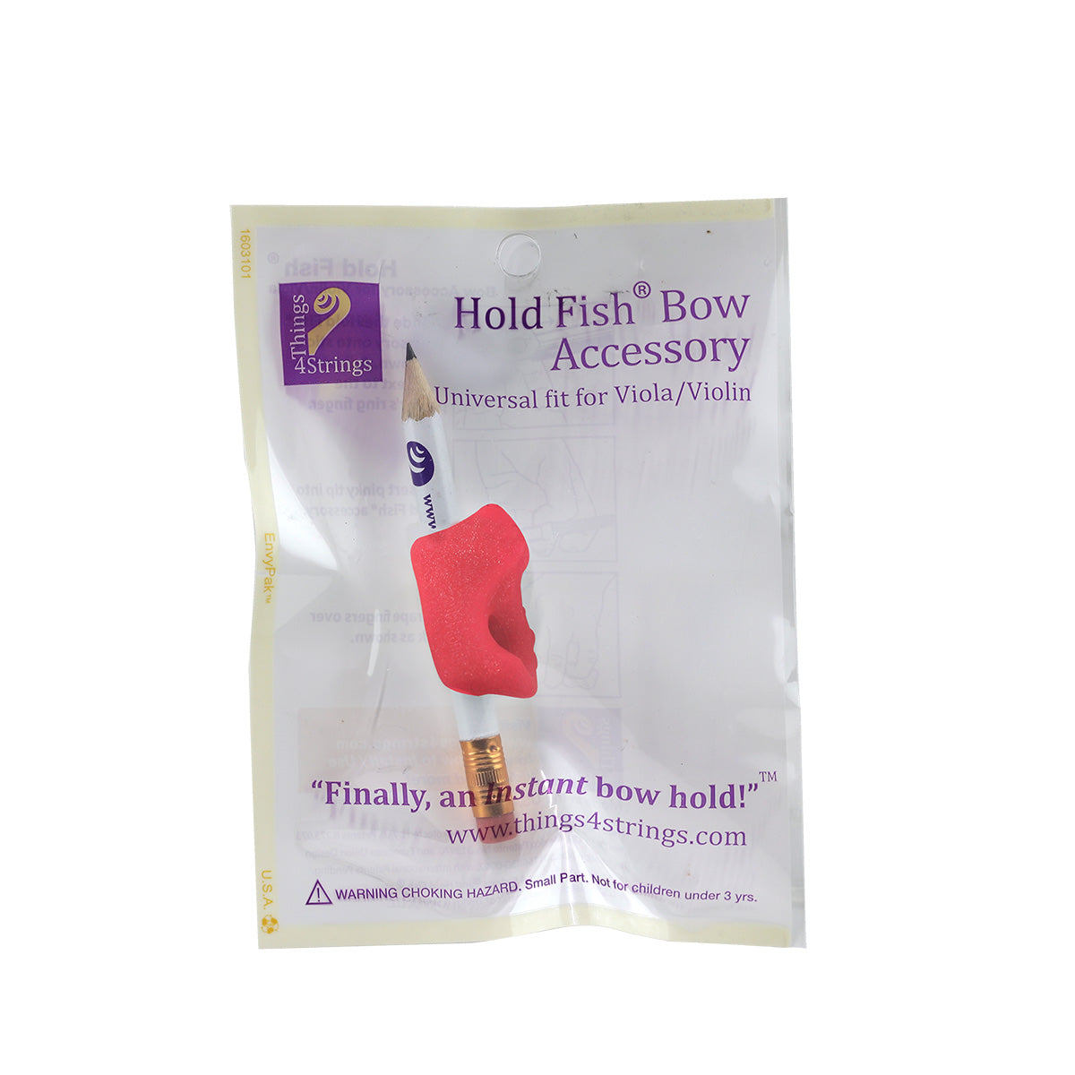 Things 4 Strings Bow Hold Fish Sparkly Pink