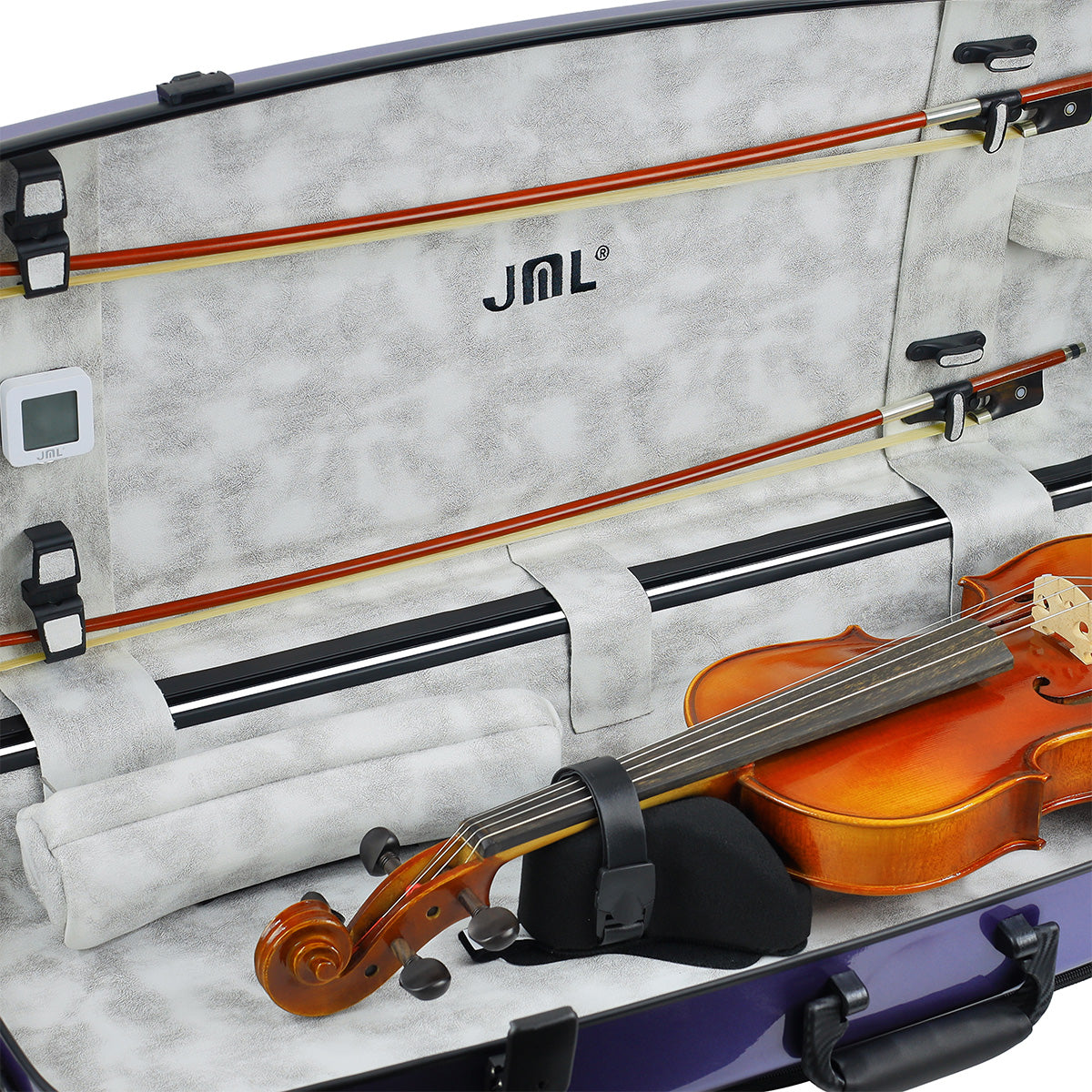 JML Carbon Fibre Adjustable 2.3 Oblong Viola Case Ocean Blue 15-16.5"