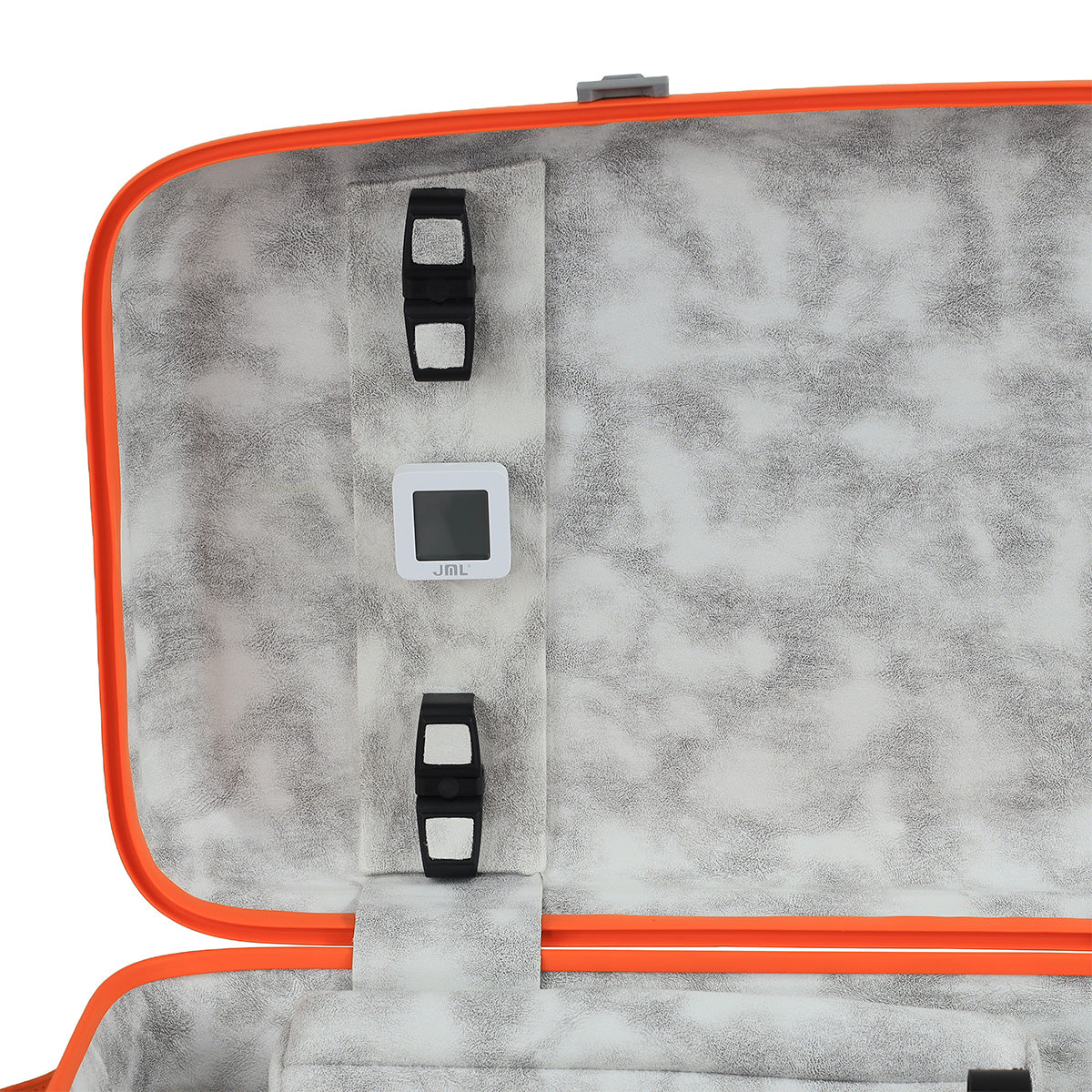 JML Carbon Fibre Adjustable 2.3 Oblong Viola Case White/Orange 15-16.5"