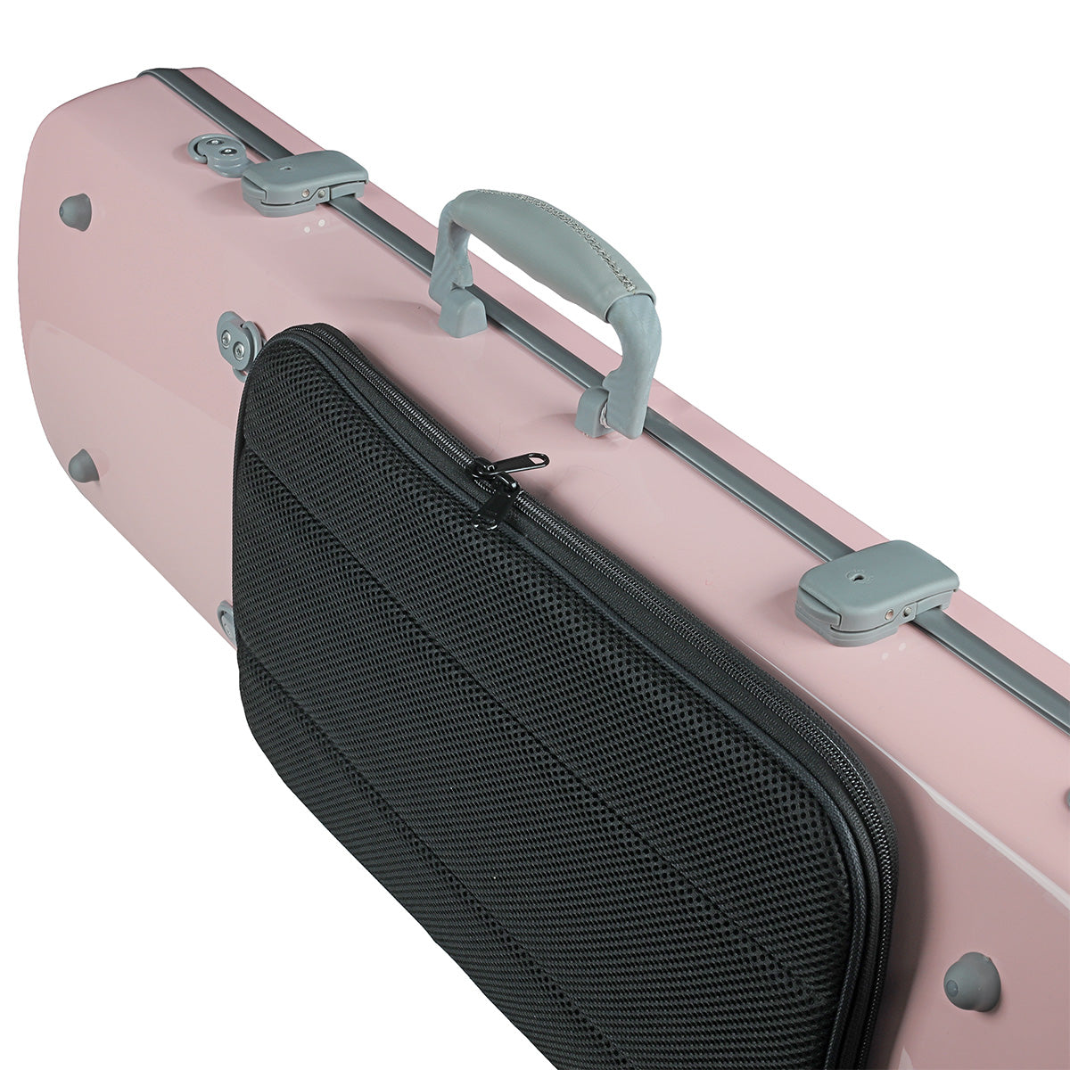 JML Carbon Fibre 1.8 Oblong Violin Case Sakura Pink 4/4
