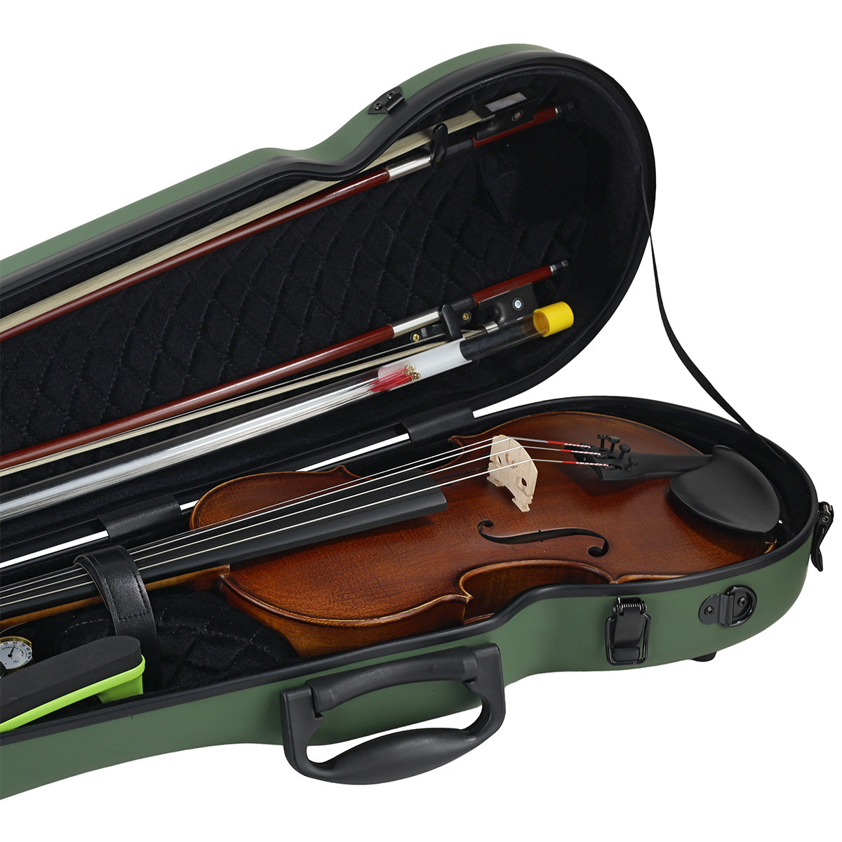 ART Shaped Violin Case 4/4-3/4 Avocado Green