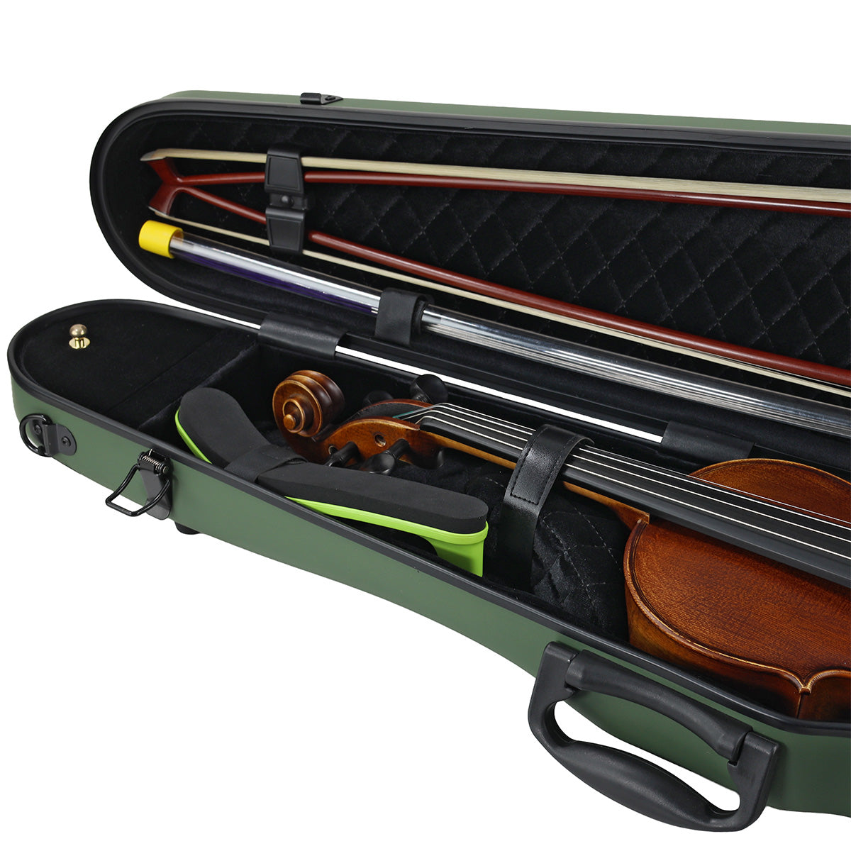 ART Shaped Violin Case 4/4-3/4 Avocado Green