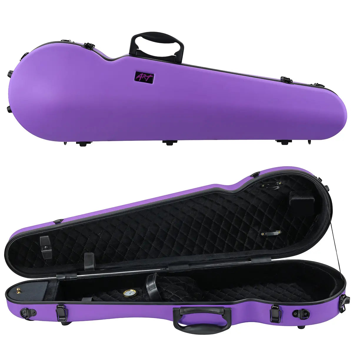 ART Shaped Violin Case 4/4-3/4 Amethyst Purple