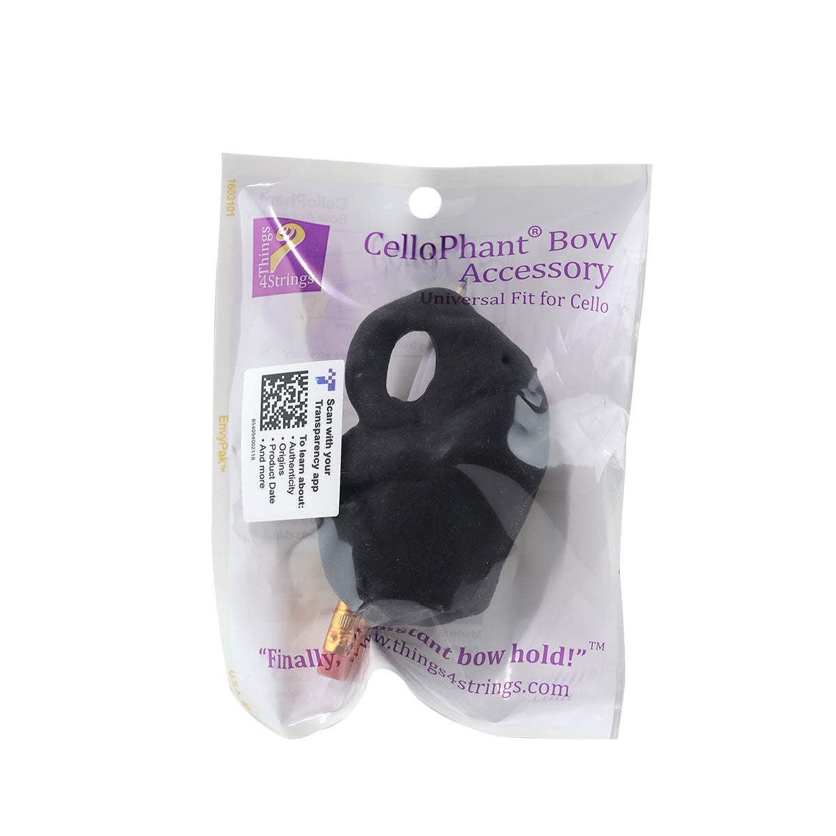 Things 4 Strings CelloPhant Bow Hold Accessory Concert Black