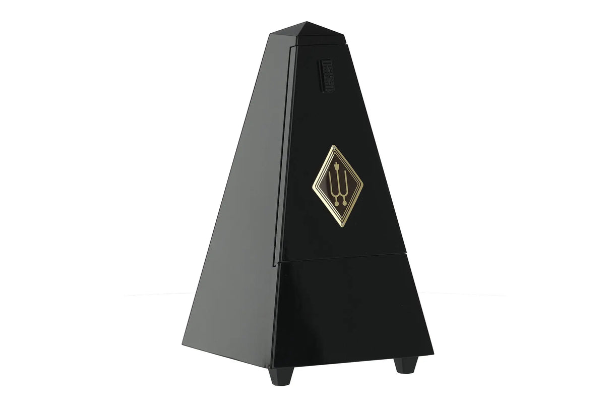 Wittner Pyramid Wood Metronome with Bell Black Gloss