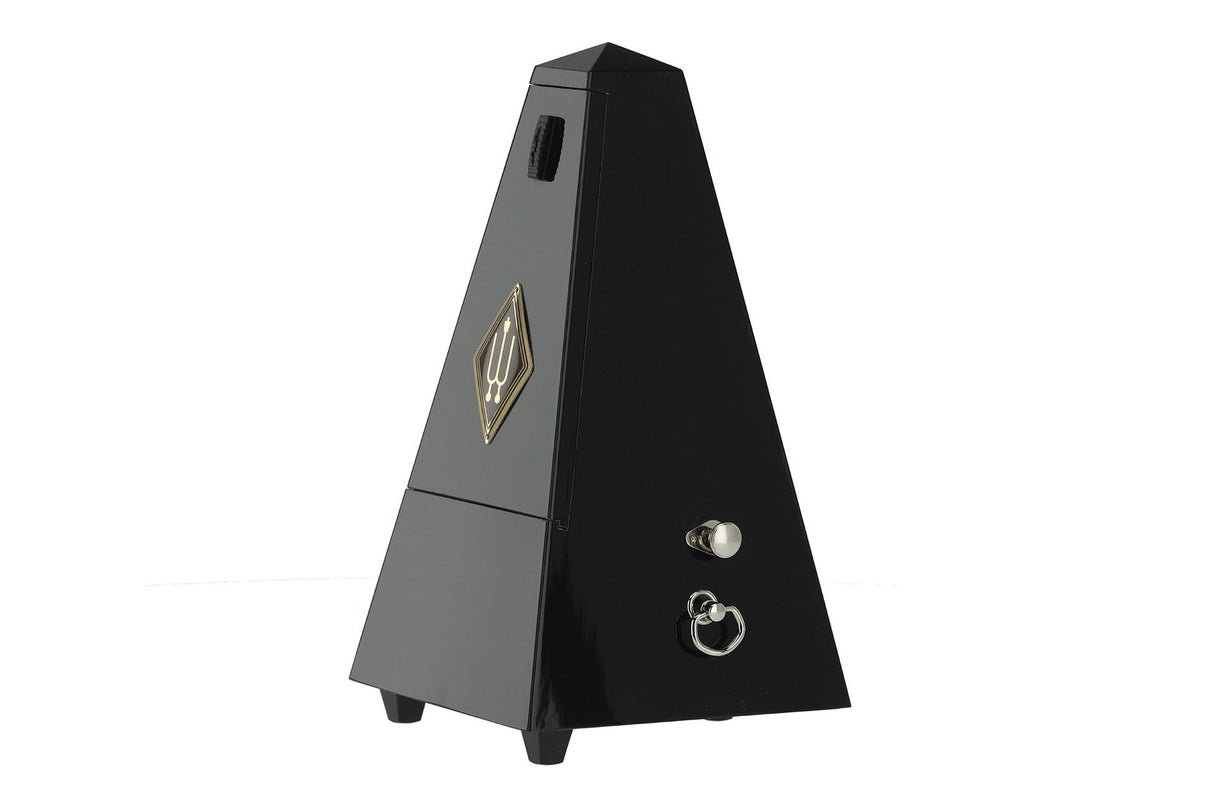 Wittner Pyramid Wood Metronome with Bell Black Gloss