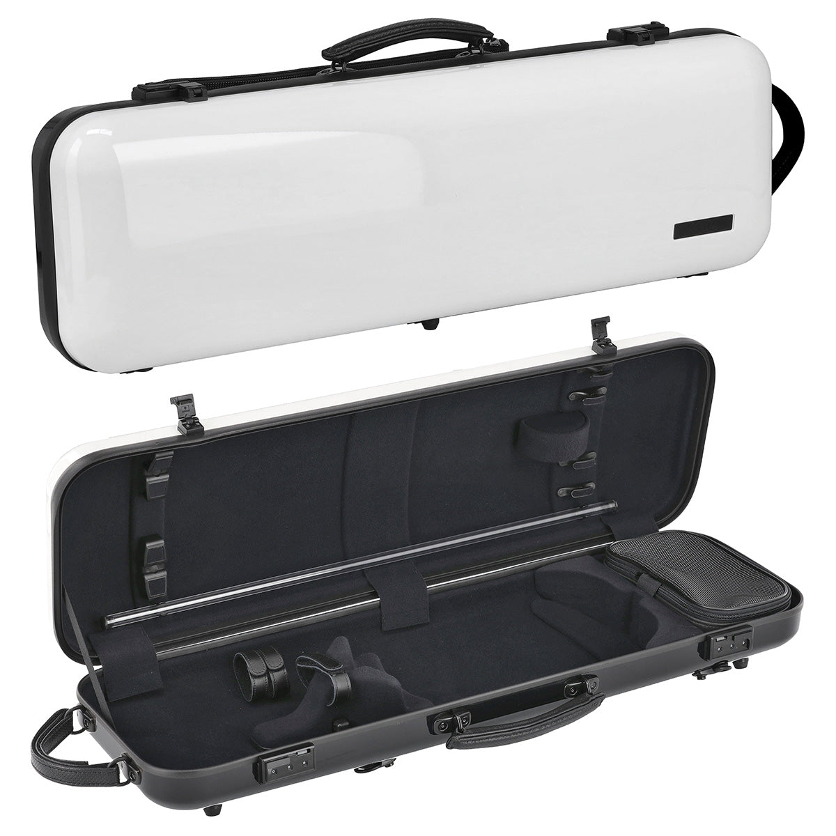 GEWA Air Anniversary 2.1 Oblong Violin Case with Subway Handle White/Black