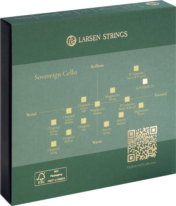 Larsen Sovereign Cello String Set Medium 4/4