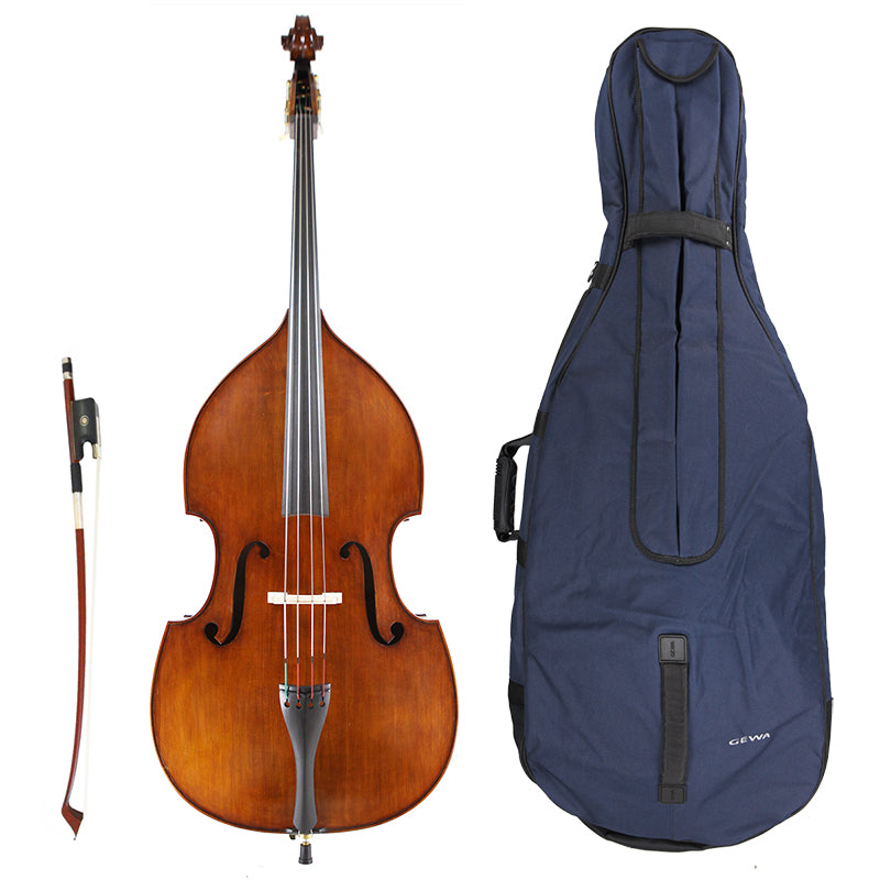 Kreisler #50 Laminated Double Bass Outfit with French Style Bow 1/16