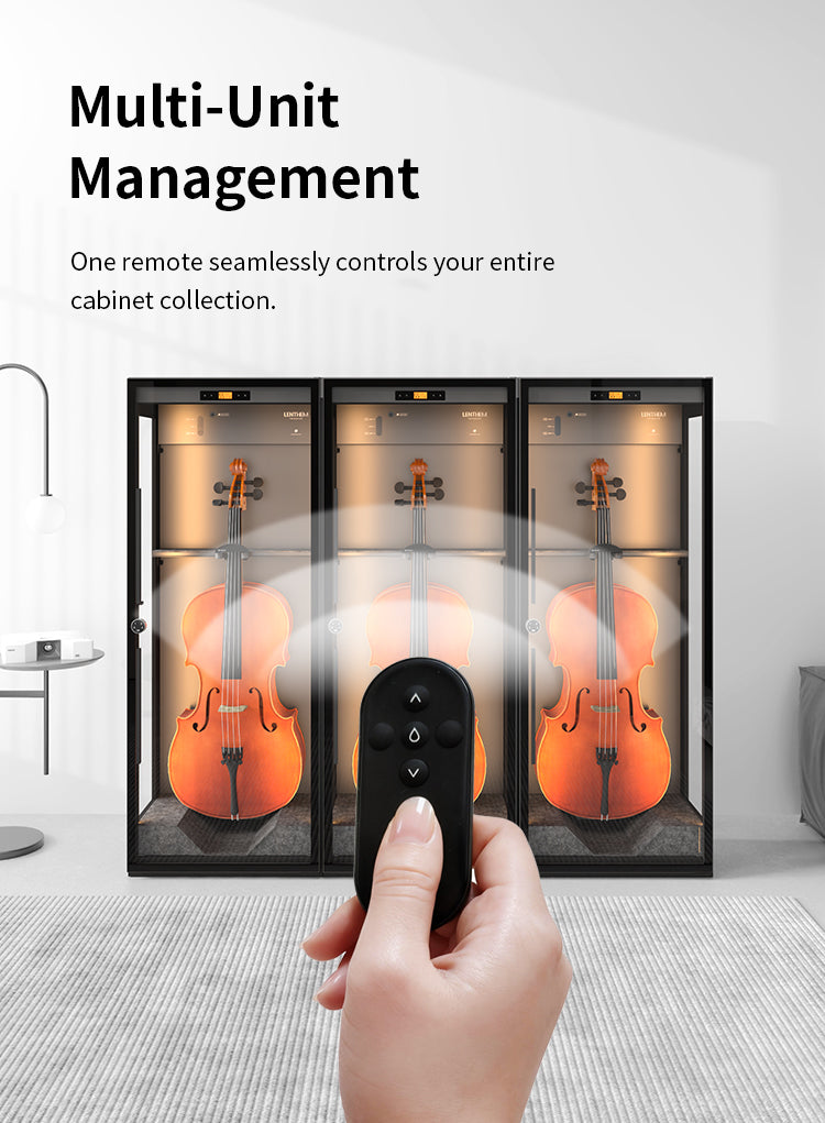 Lenthem CMI-355DT Humidity Control Cabinet for Cello Black