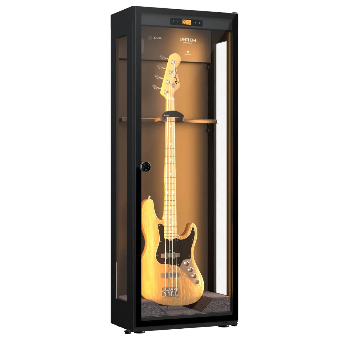 Lenthem CMI-195DT Humidity Control Cabinet for Bass Guitar Black