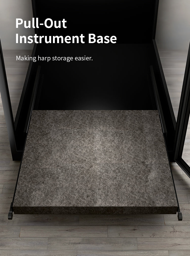 Lenthem CMI-1605DT Humidity Control Cabinet for Harp Black