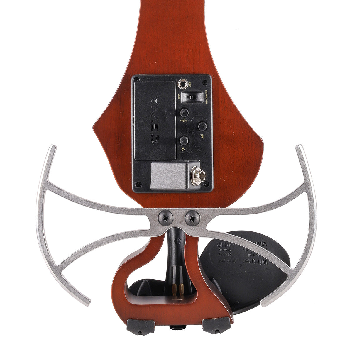 GEWA Novita 3.0 Electric Violin 4-String with Universal Adaptor Red-Brown