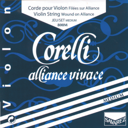 Corelli Alliance Vivace Violin, A (Med), 4/4 Synth/Aluminium - Special Order Only
