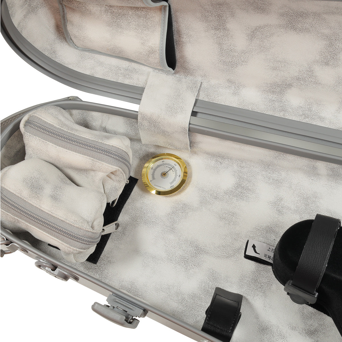 JML Carbon Fibre Adjustable 1.7 Arrow Viola Case Flora Orange 15-16.5"