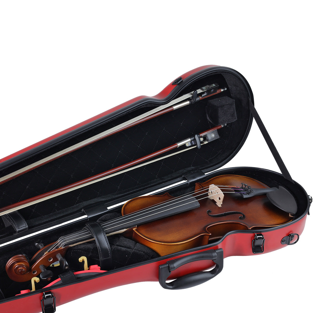ART Shaped Violin Case 4/4-3/4 Cherry Red