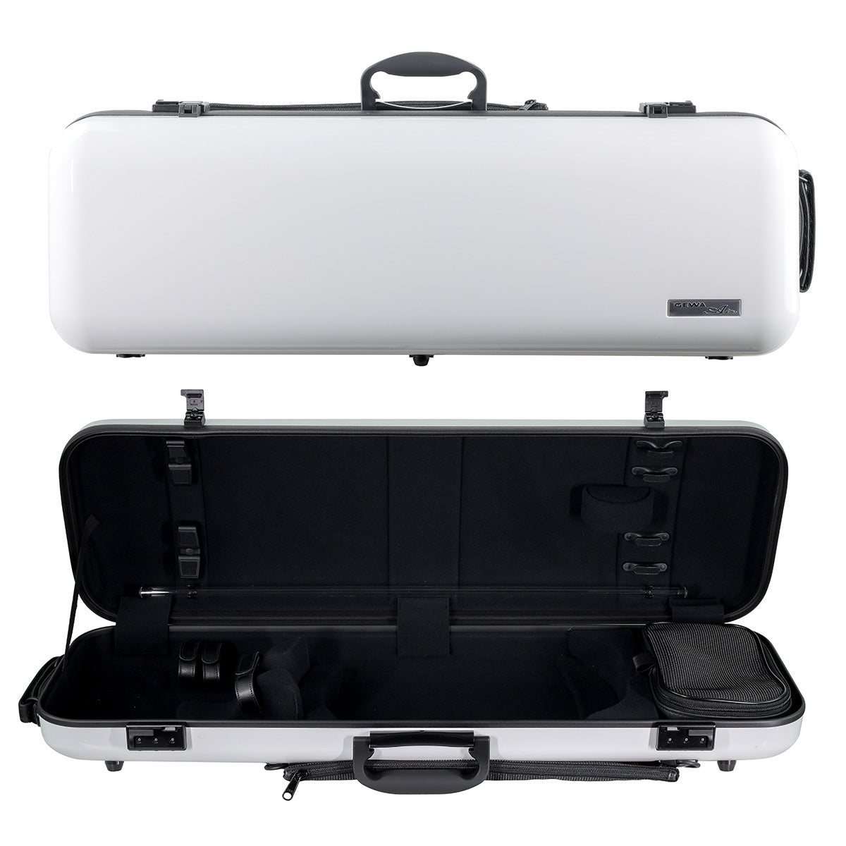 GEWA Air 2.1 Oblong Violin Case with Subway Handle White Gloss 4/4