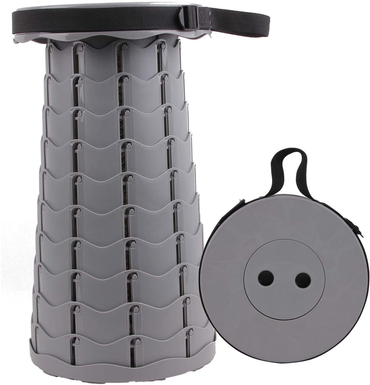 Cello Stool - Kreisler Round Plastic Adjustable 6.5-44.5cm, Grey