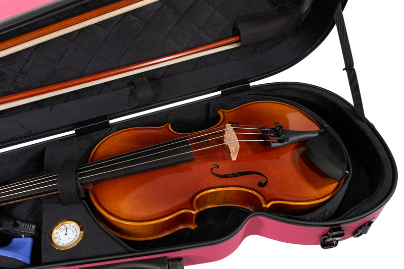 RAAN Shaped Violin Case Barbie Pink 1/2-1/4