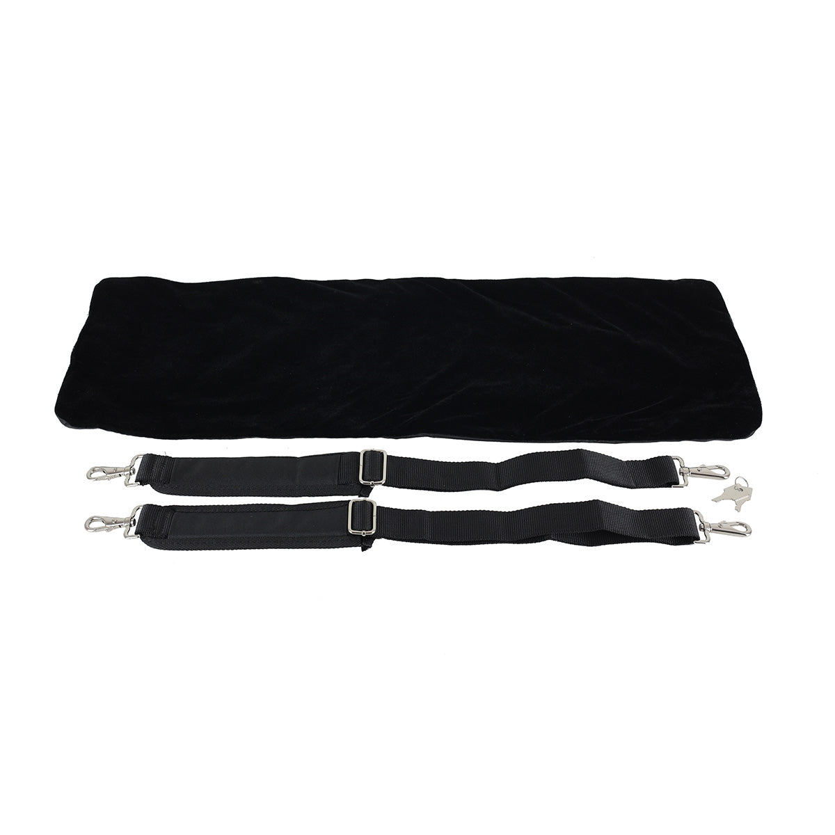 Double Case for Violin/Viola - Kreisler Black Exterior/Black and Beige Interior Hygrometer 4 Bow Spinners